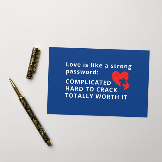 Greeting card - Valentine - Strong Password