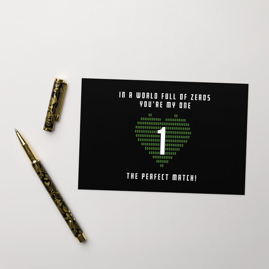 Greeting card - Valentine - Zeros One
