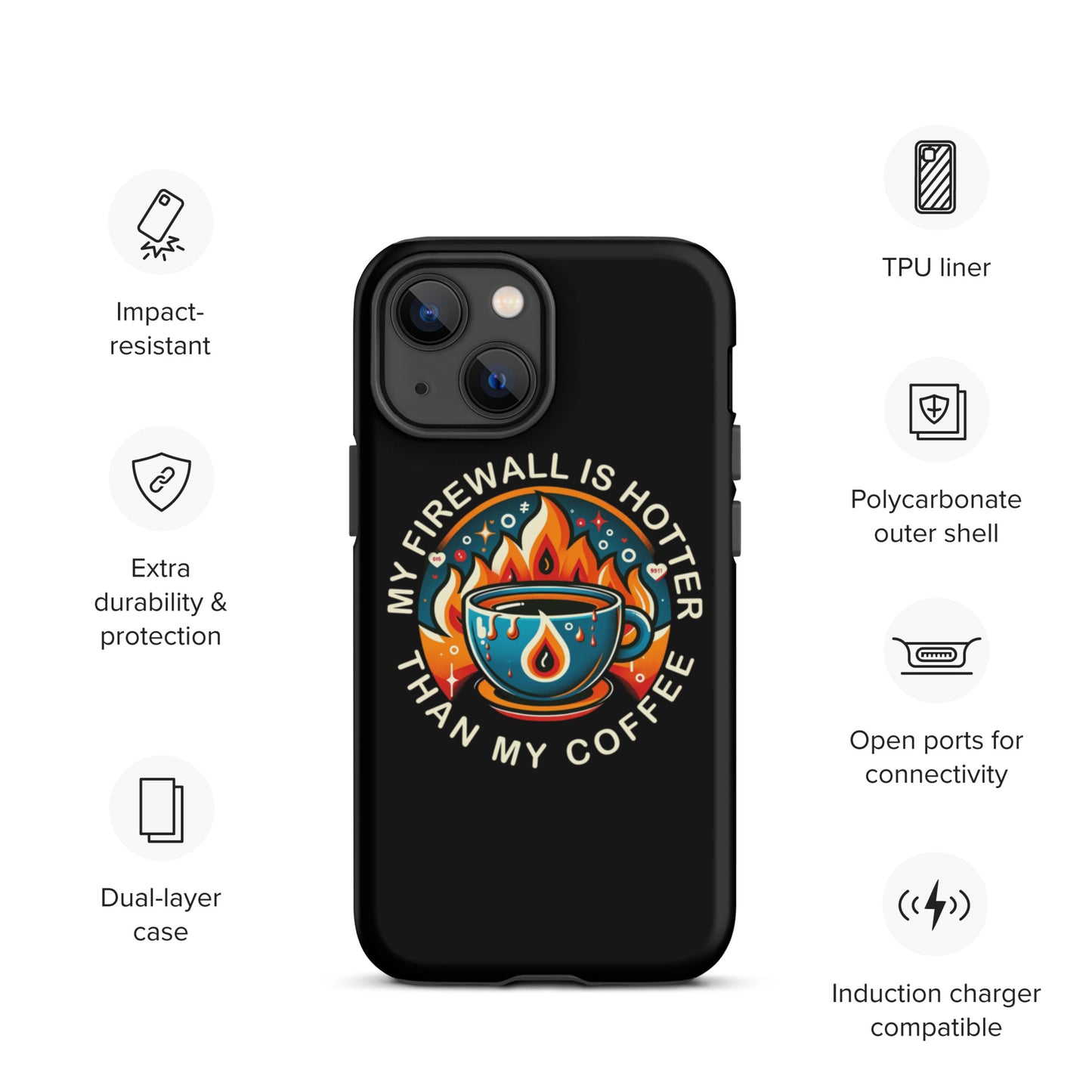 Cyber Sizzle Defender (I) Tough Case for iPhone