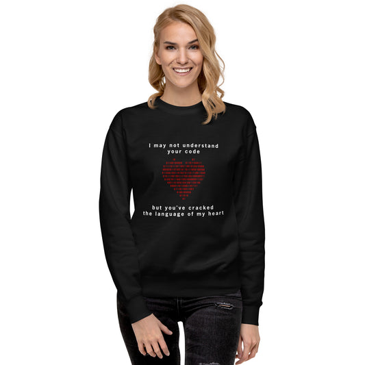 Valentine - Code Language (Unisex) Premium Sweatshirt