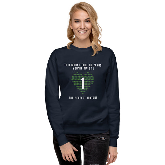 Valentine - Zero One Unisex Premium Sweatshirt