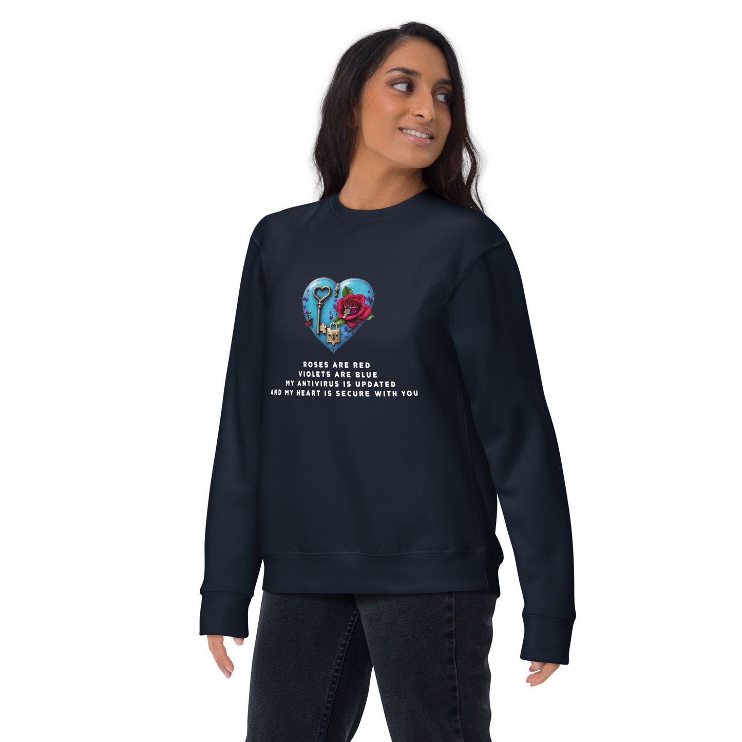 Valentine - Roses are red (Unisex) Premium Sweatshirt