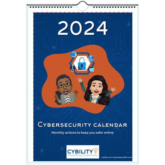 Cyber Toon Tips Wall Calendar 2024 (UK)