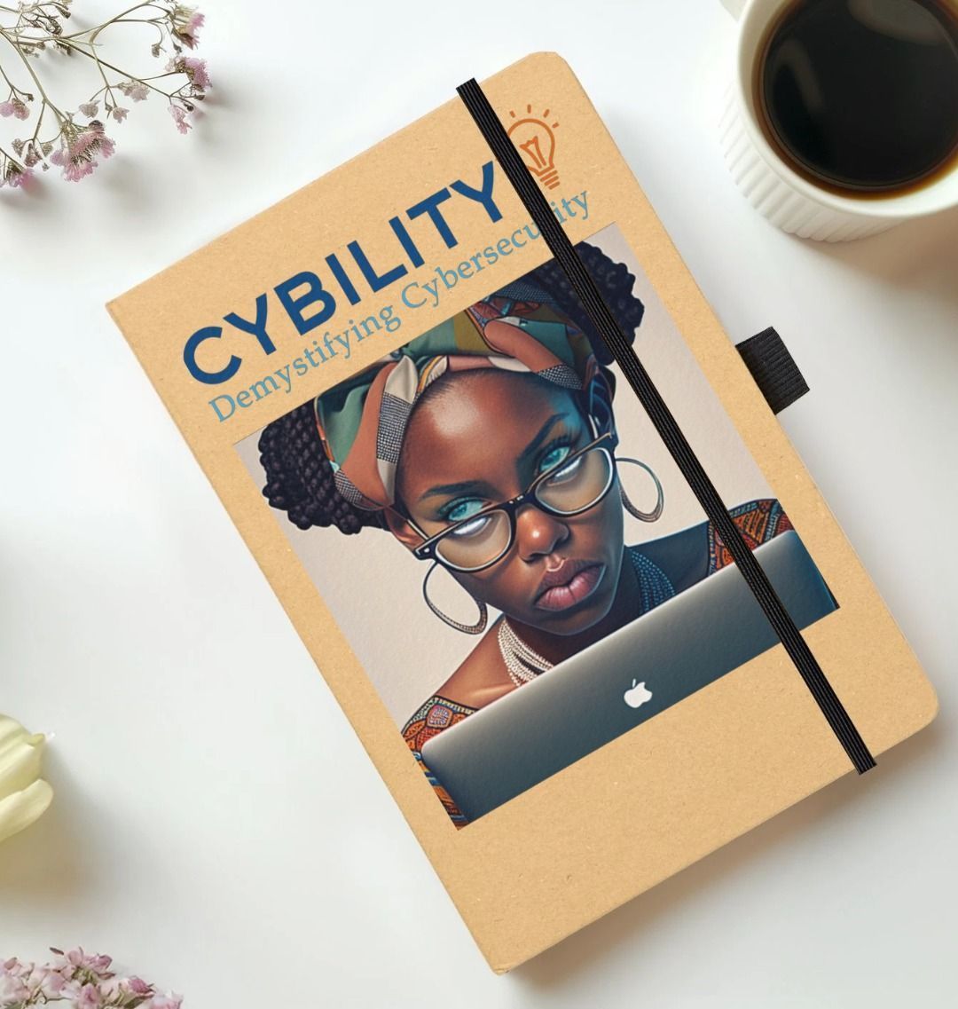 Cybersecurity Visionary 'Kira' Recycled Notebook