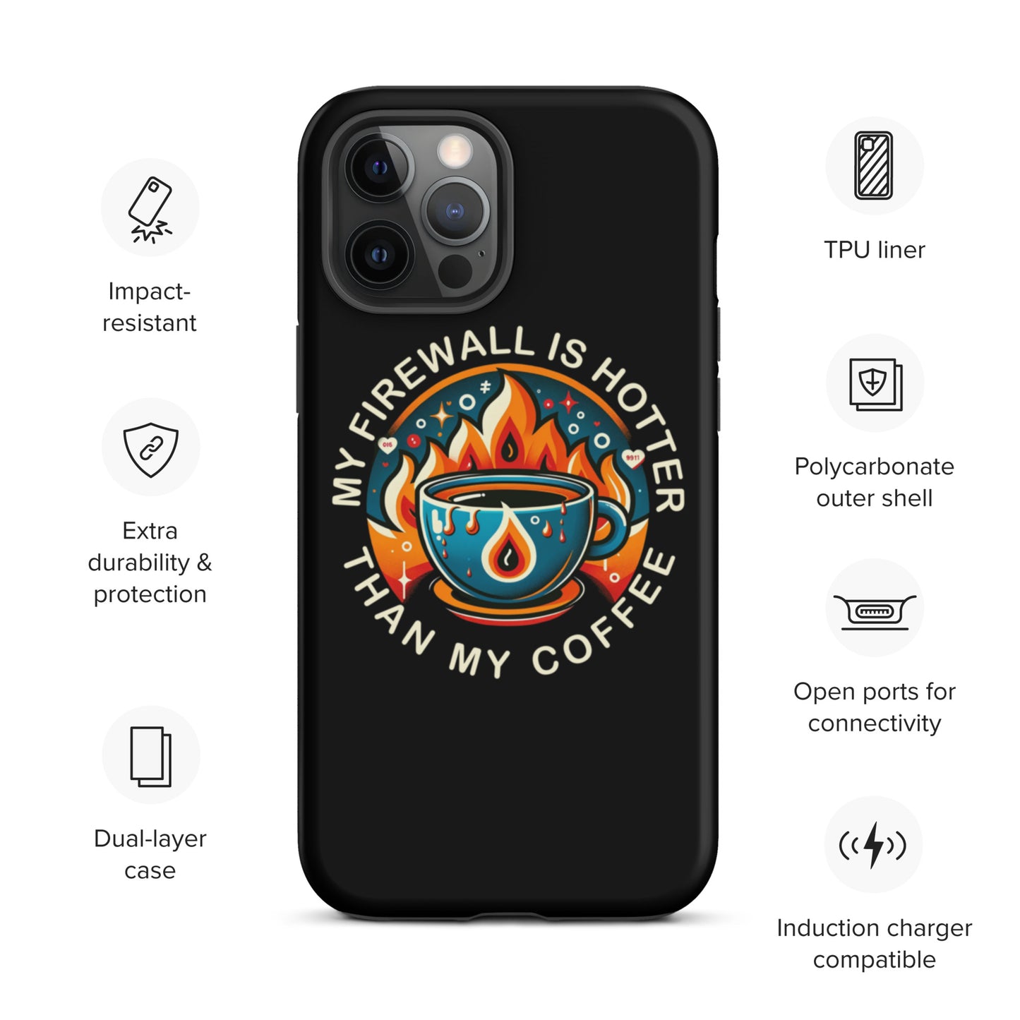 Cyber Sizzle Defender (I) Tough Case for iPhone