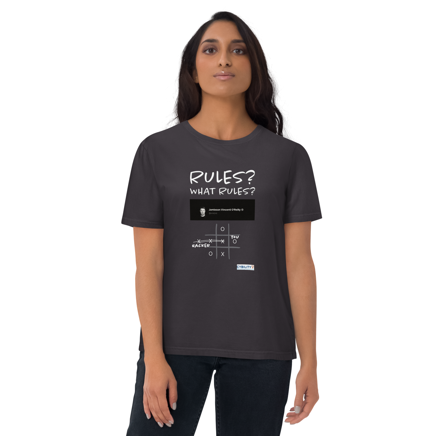 OneJVO Rules t-shirt (Light on dark - Unisex organic cotton)