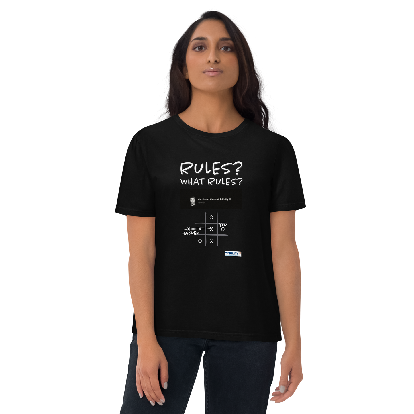 OneJVO Rules t-shirt (Light on dark - Unisex organic cotton)