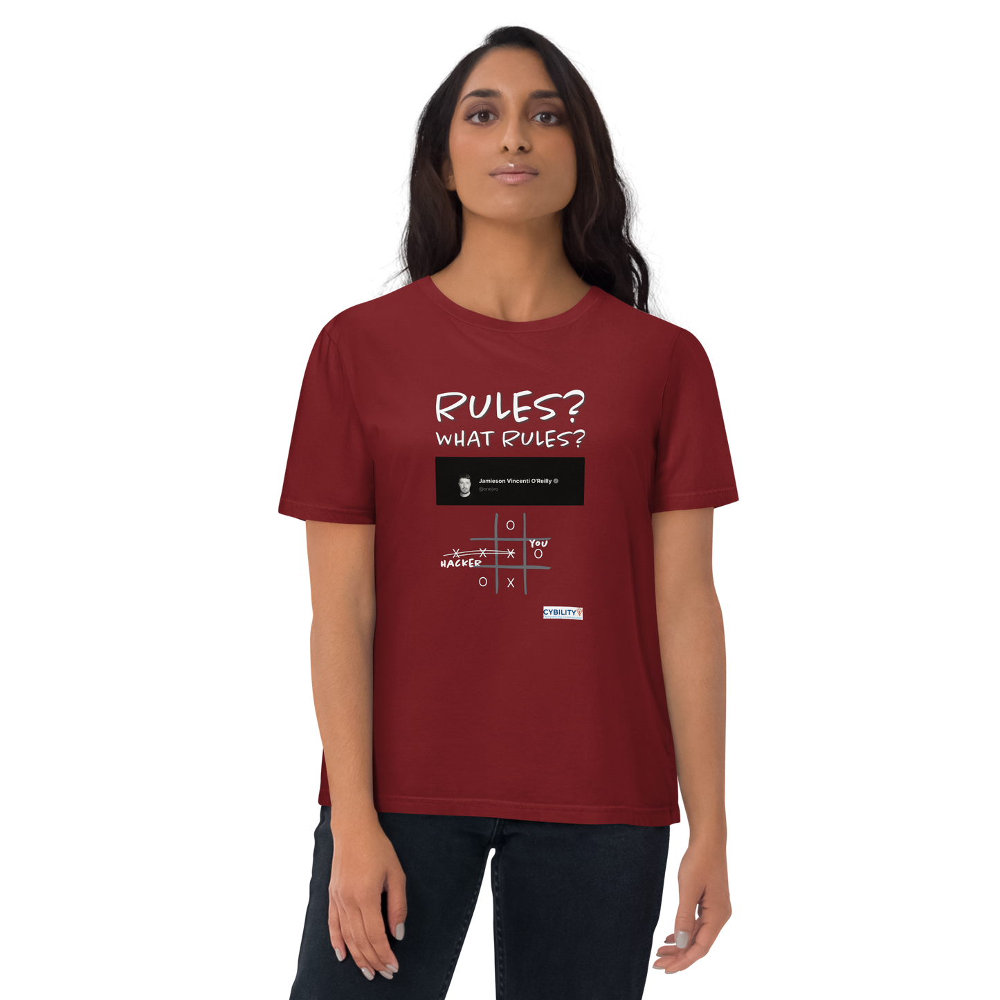 OneJVO Rules t-shirt (Light on dark - Unisex organic cotton)