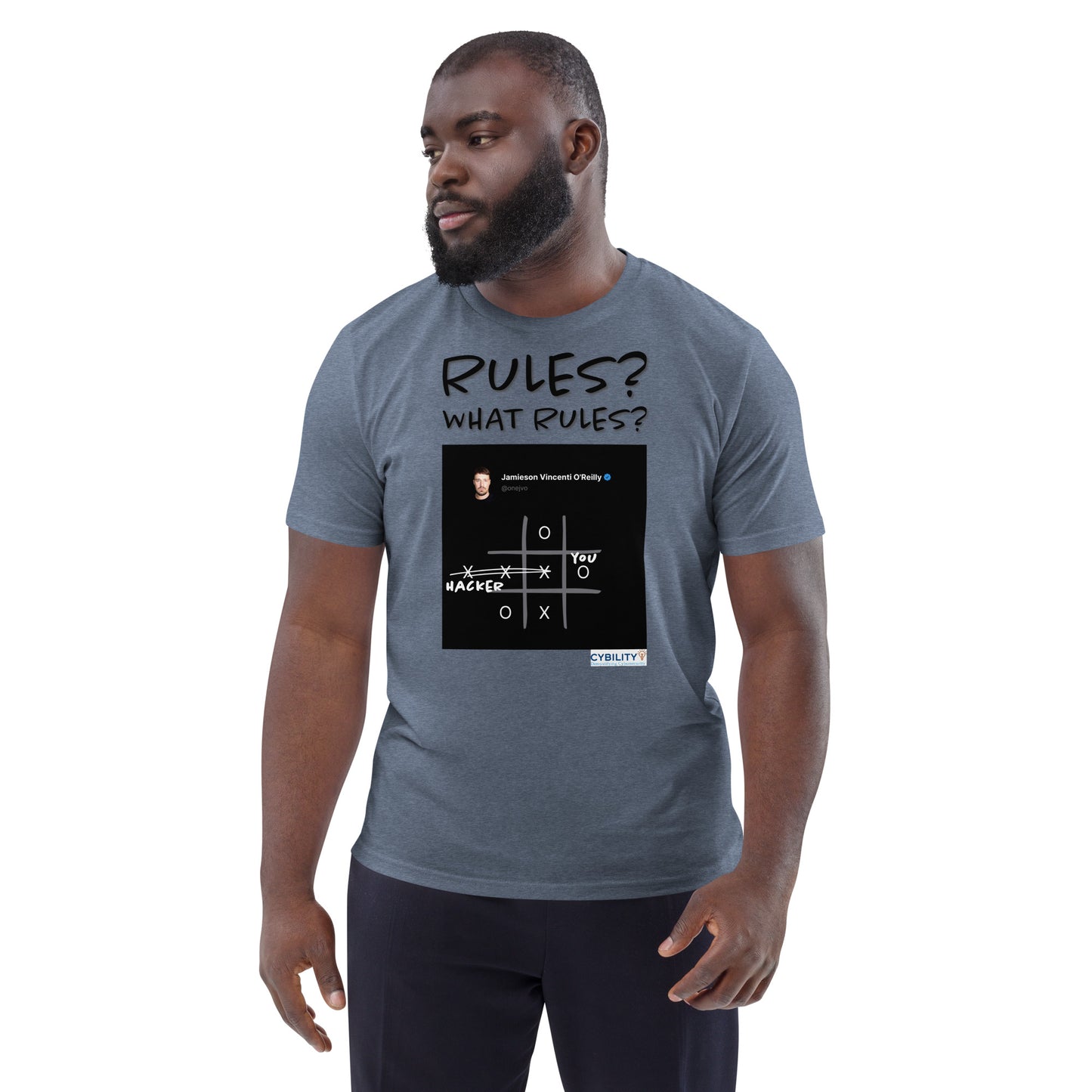 OneJVO Rules t-shirt (Dark on light - Unisex organic cotton)