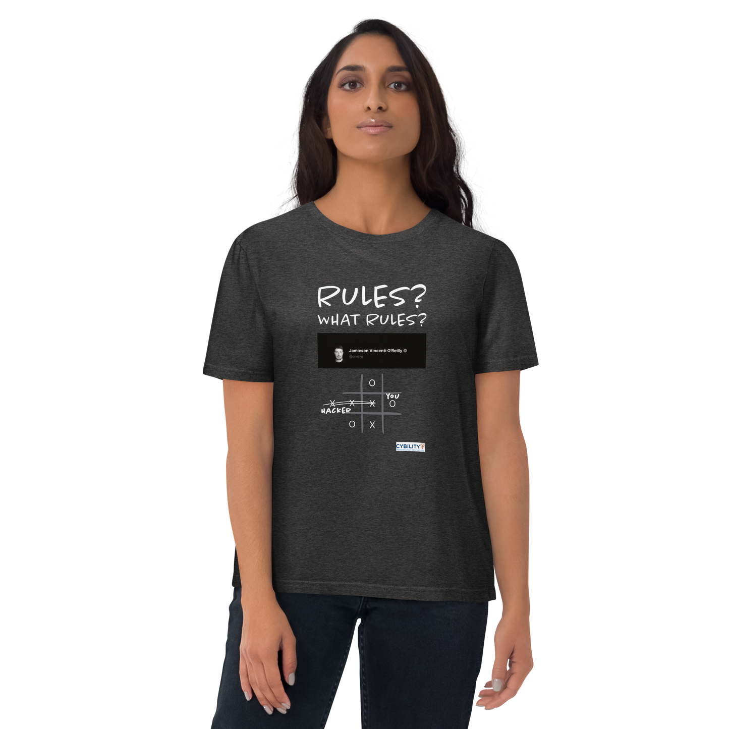 OneJVO Rules t-shirt (Light on dark - Unisex organic cotton)