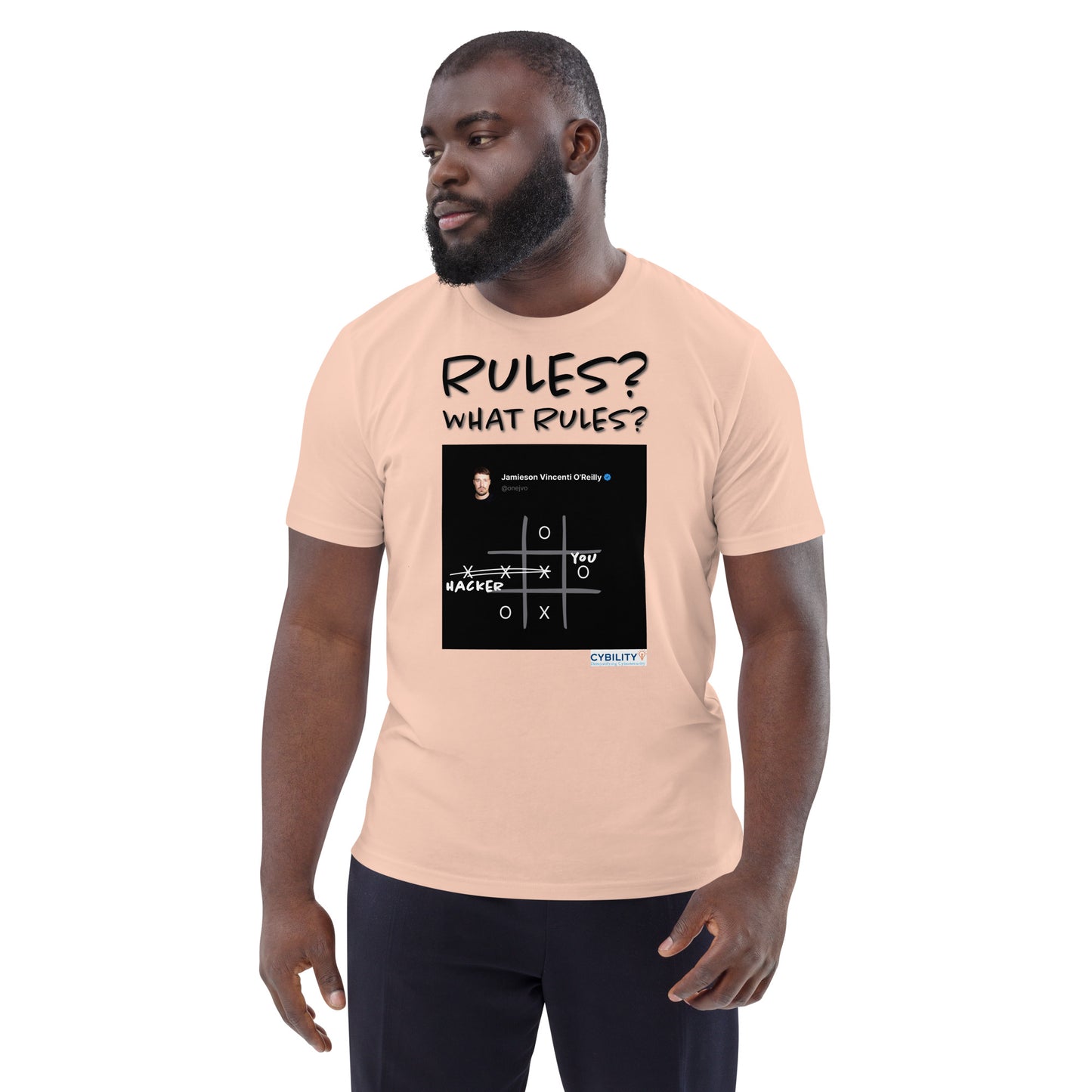 OneJVO Rules t-shirt (Dark on light - Unisex organic cotton)