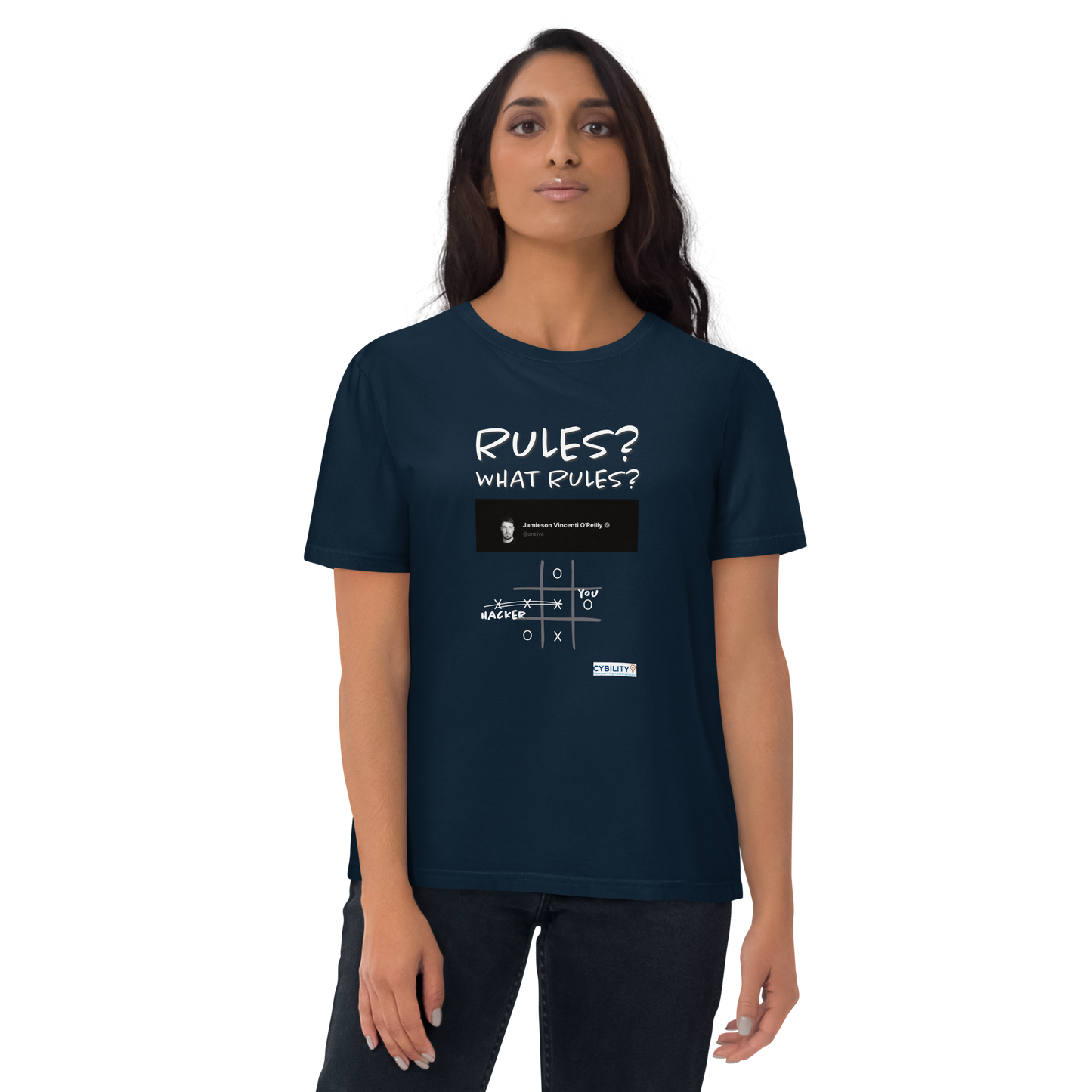 OneJVO Rules t-shirt (Light on dark - Unisex organic cotton)