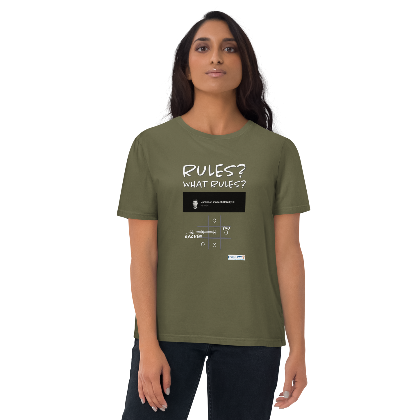 OneJVO Rules t-shirt (Light on dark - Unisex organic cotton)