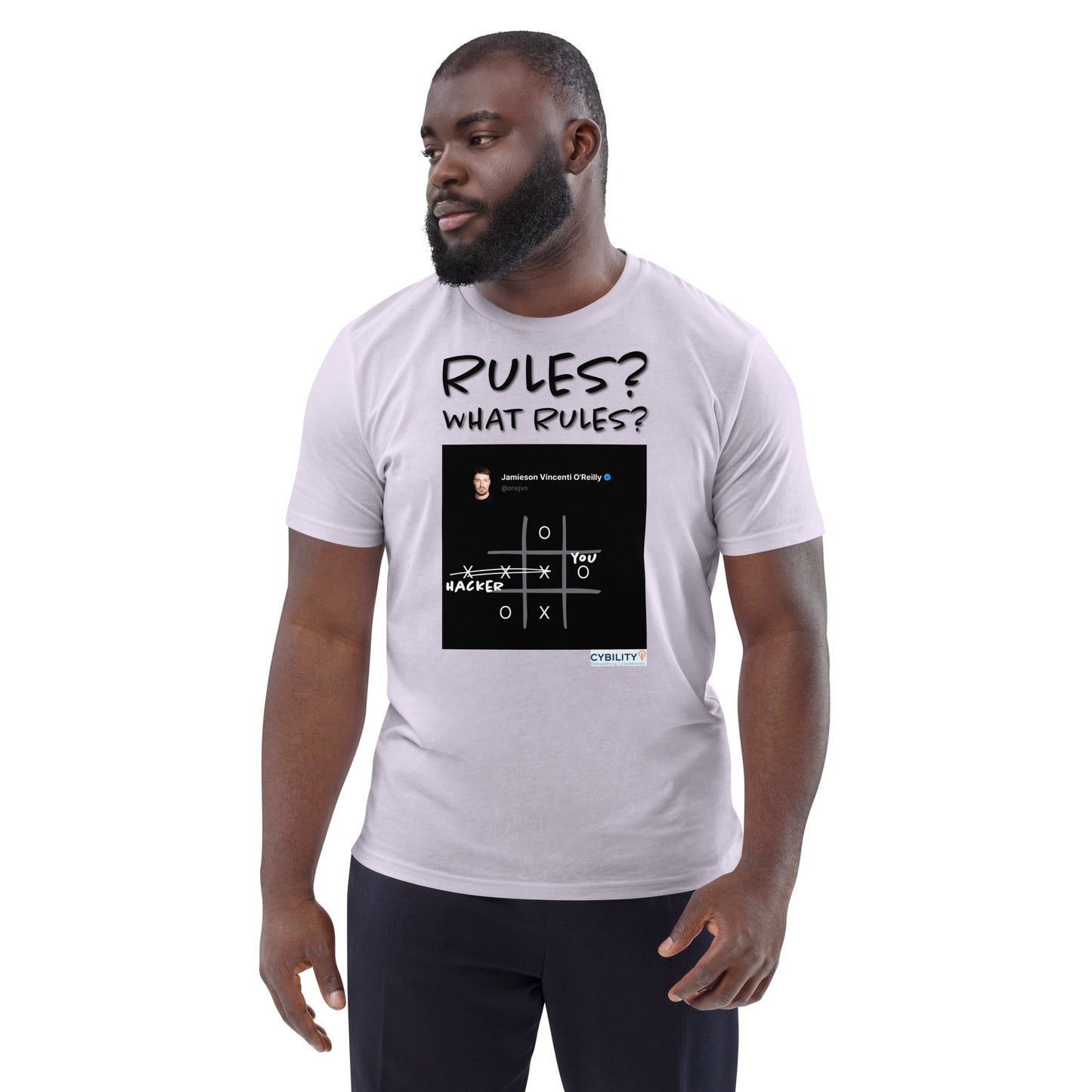 OneJVO Rules t-shirt (Dark on light - Unisex organic cotton)