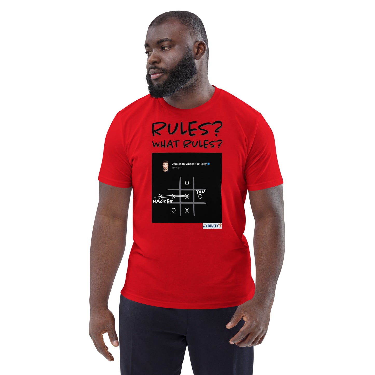 OneJVO Rules t-shirt (Dark on light - Unisex organic cotton)