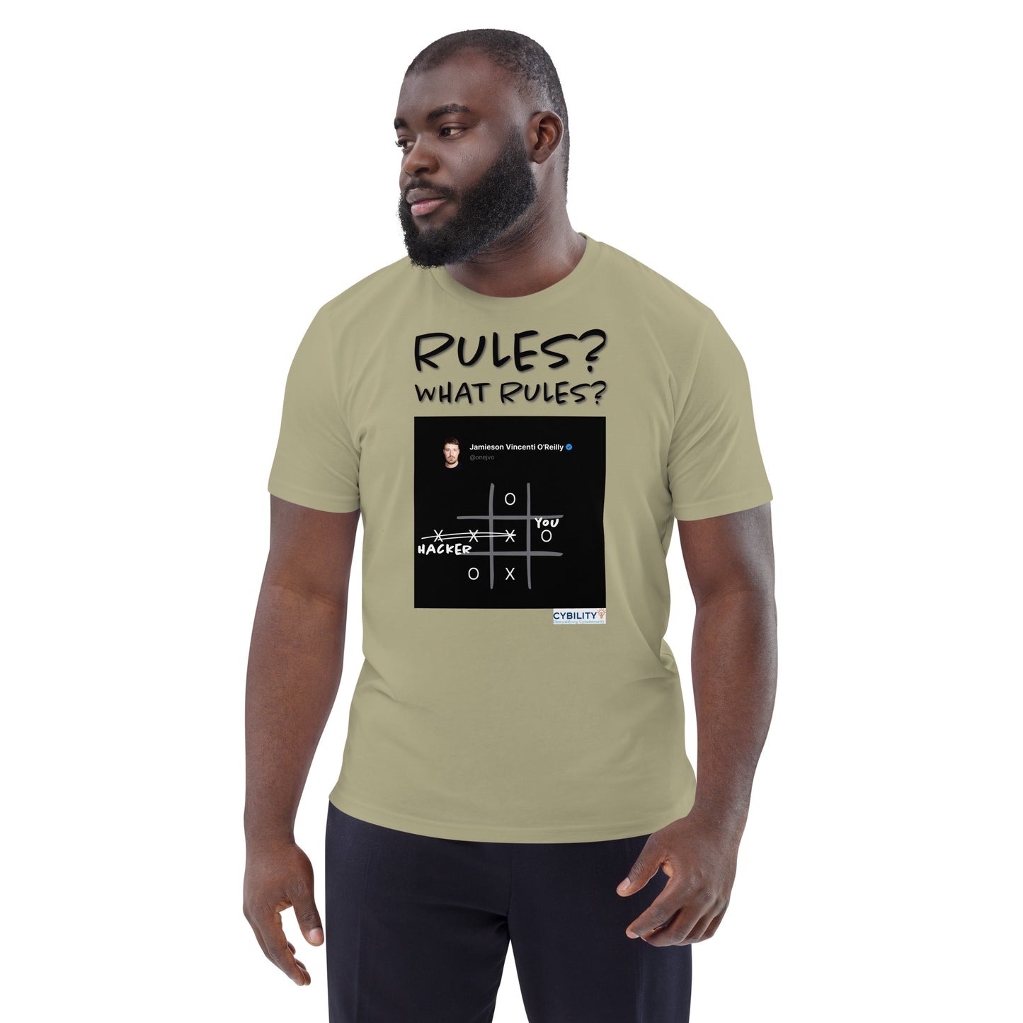 OneJVO Rules t-shirt (Dark on light - Unisex organic cotton)