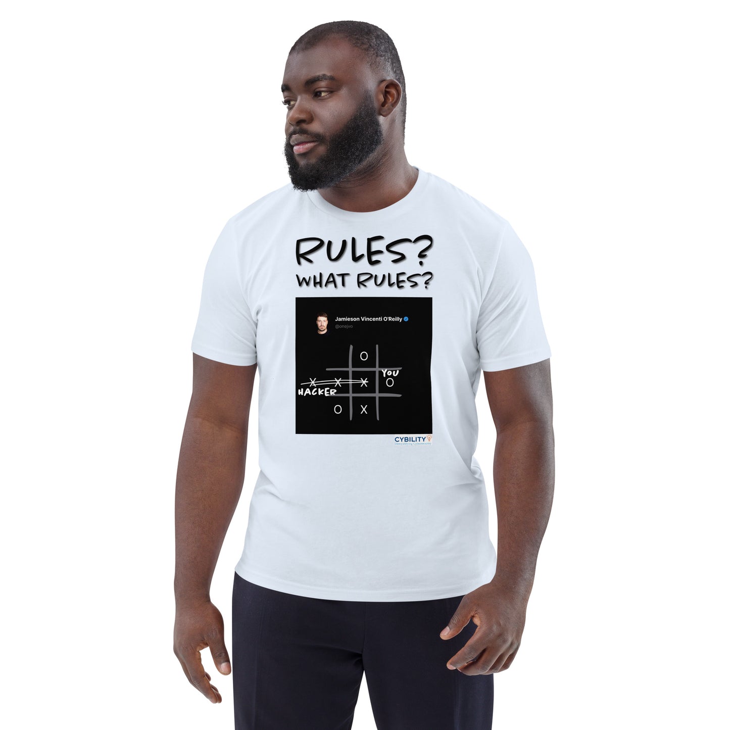 OneJVO Rules t-shirt (Dark on light - Unisex organic cotton)