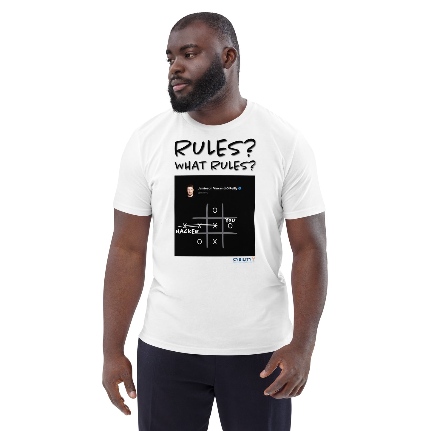 OneJVO Rules t-shirt (Dark on light - Unisex organic cotton)