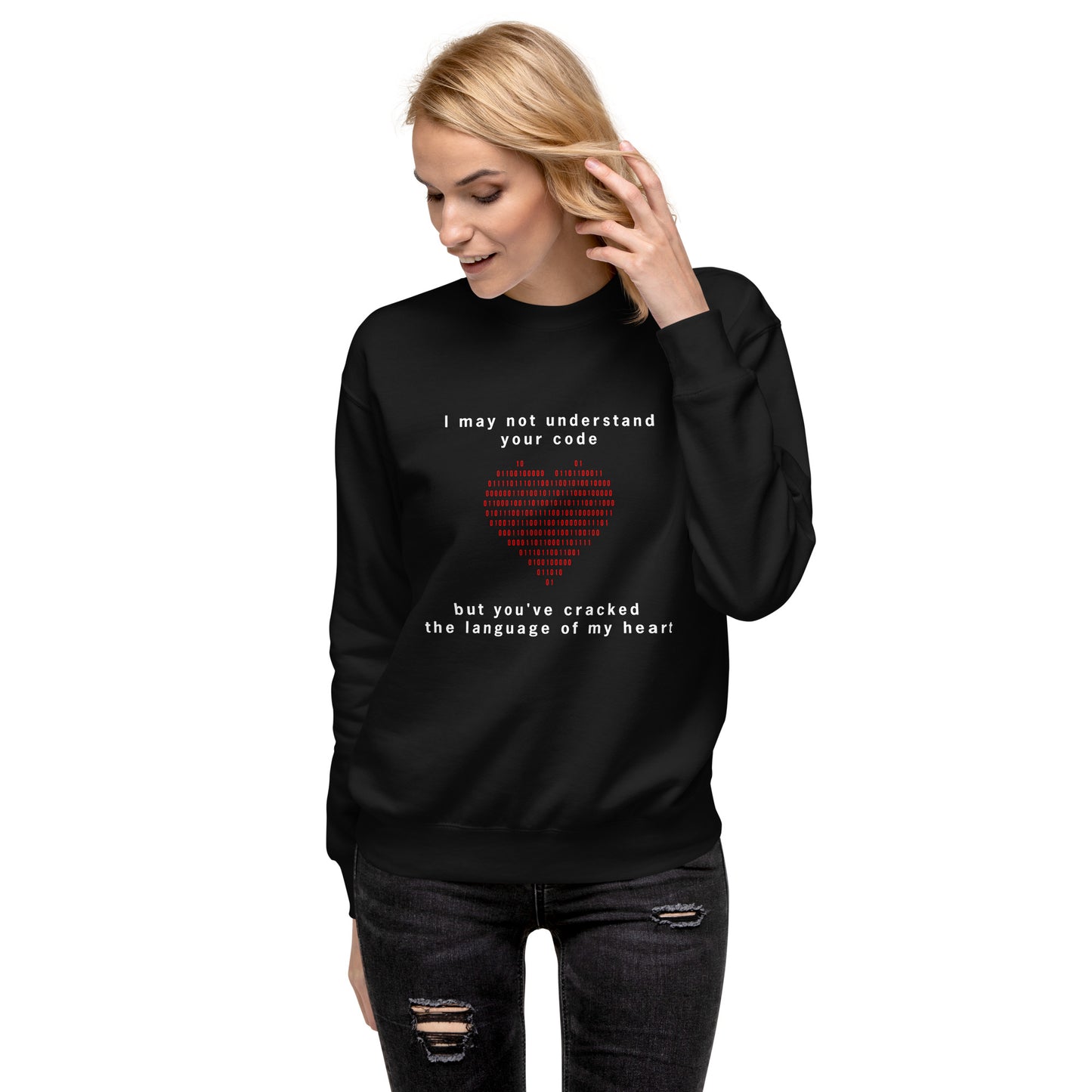Valentine - Code Language (Unisex) Premium Sweatshirt