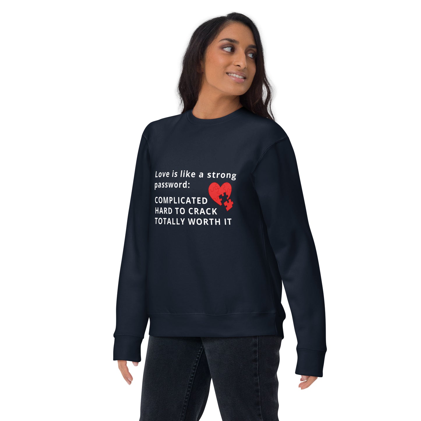 Valentine - Strong Password (Unisex) Premium Sweatshirt