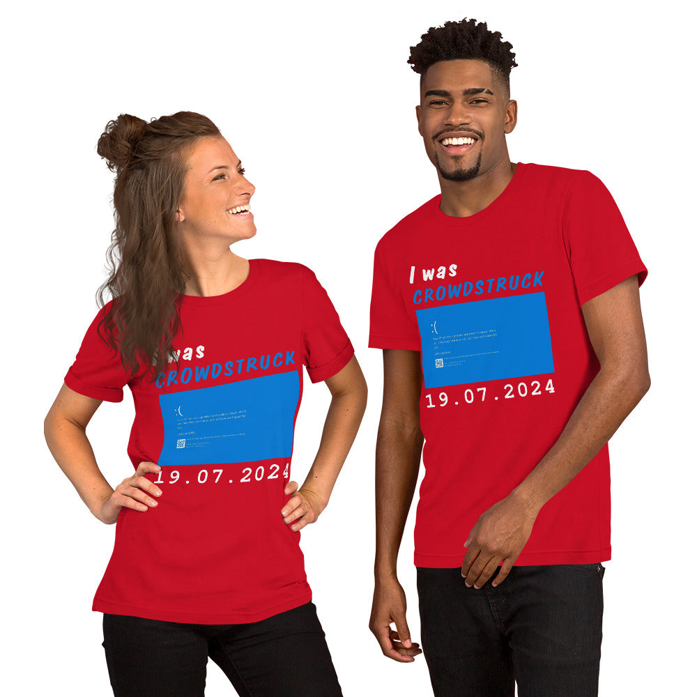 I was Crowdstruck BSOD 2024 Unisex t-shirt